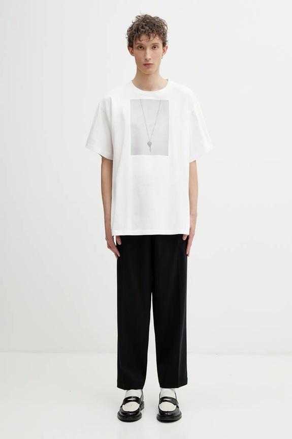 Хлопковая футболка MM6 Maison Margiela SH0GC0068.M20050 белый