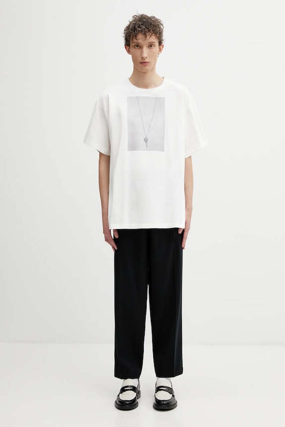 Хлопковая футболка MM6 Maison Margiela SH0GC0068.M20050 белый