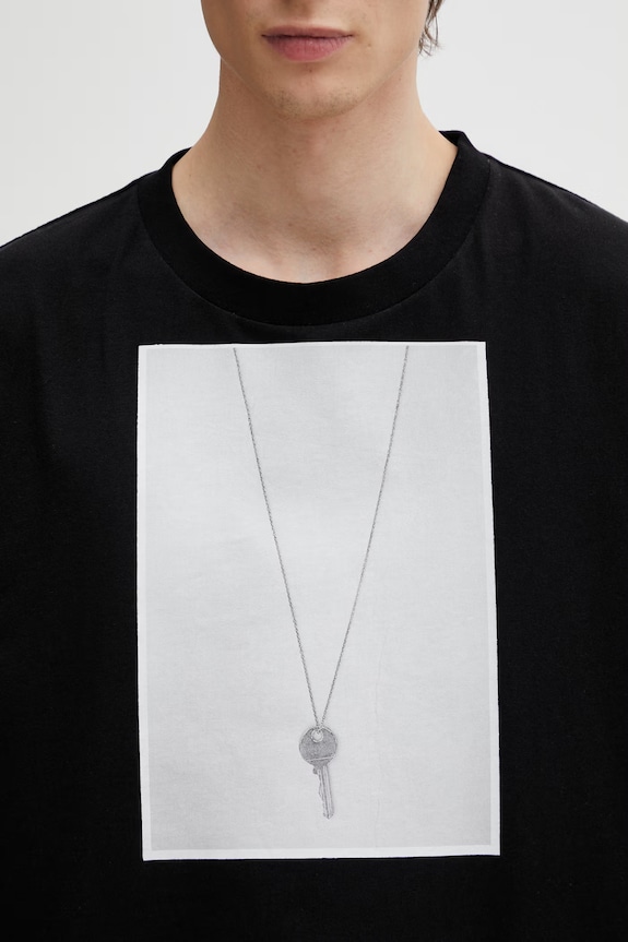 Βαμβακερό μπλουζάκι MM6 Maison Margiela μαύρο SH0GC0068.M20050