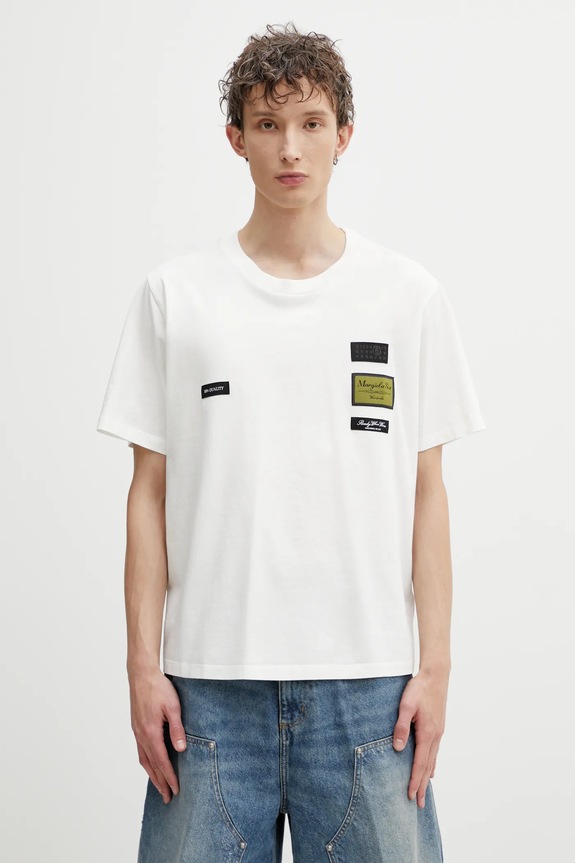MM6 Maison Margiela tricou din bumbac bumbac bej SH0GC0069.S24311