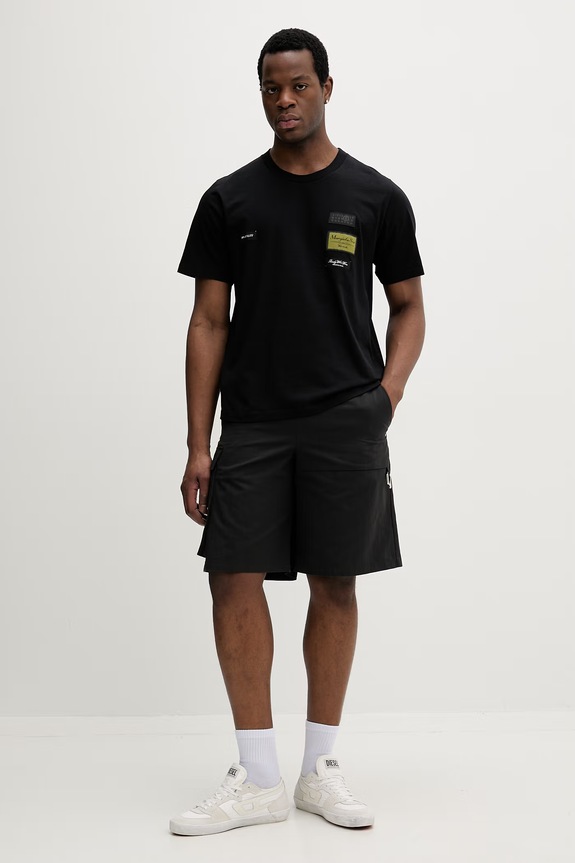 Bavlněné tričko MM6 Maison Margiela SH0GC0069.S24311 černá SS26