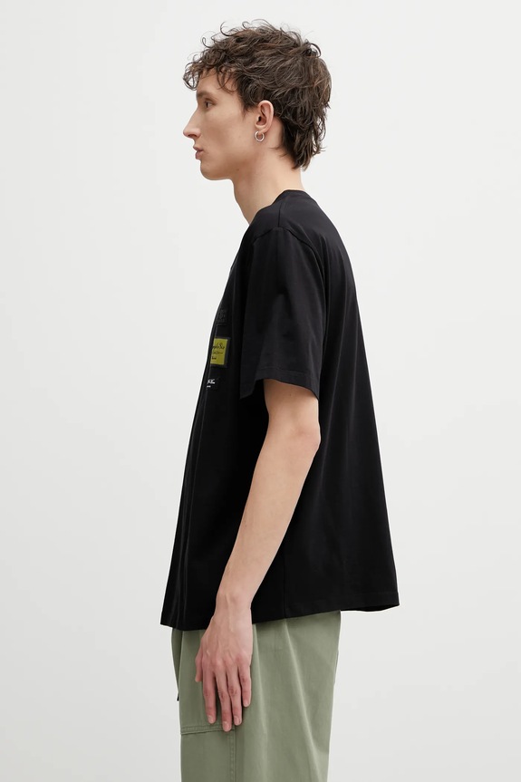 Хлопковая футболка MM6 Maison Margiela SH0GC0069.S24311 чёрный SS26