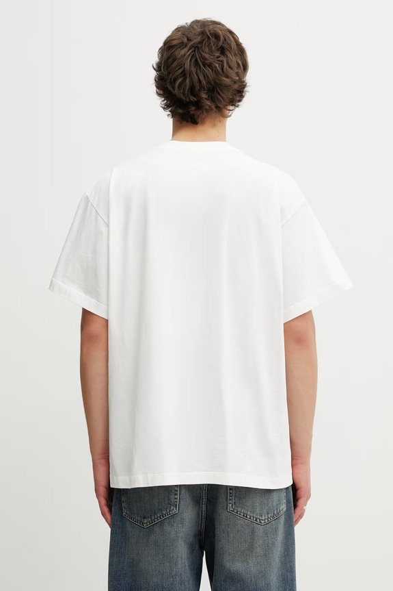 Ρούχα MM6 Maison Margiela ανδρικό βαμβακερό t-shirt SH0GC0070.M20170 λευκό