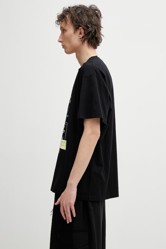 MM6 Maison Margiela t-shirt bawełniany męski SH0GC0070.M20170 czarny SS26