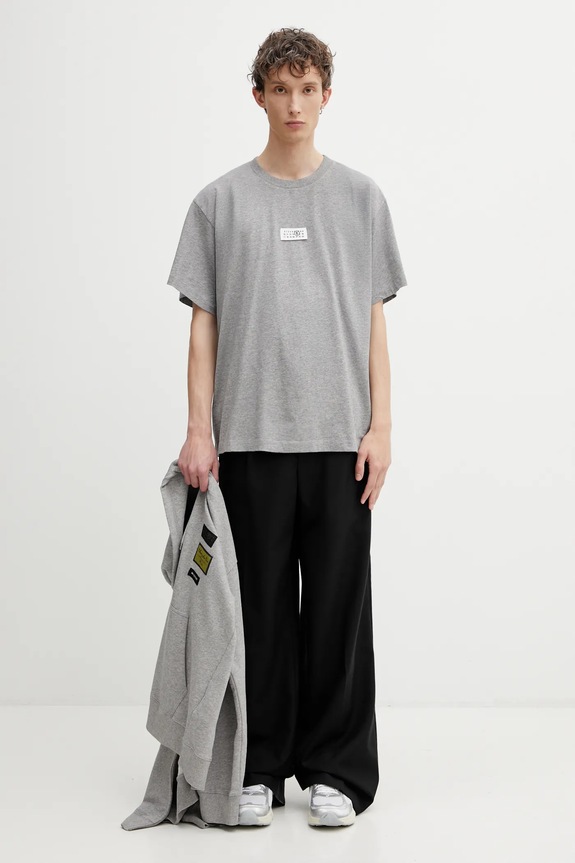 MM6 Maison Margiela cotton t-shirt SH0GC0071.M20170 gray