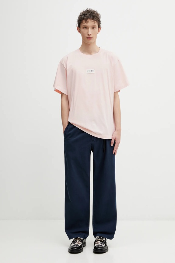 MM6 Maison Margiela cotton t-shirt SH0GC0071.M20170 pink
