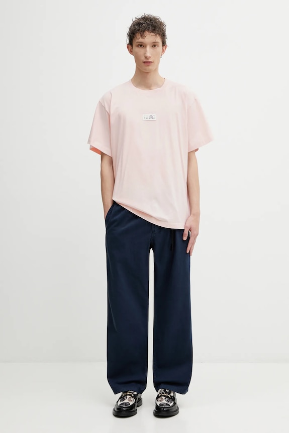 MM6 Maison Margiela cotton t-shirt SH0GC0071.M20170 pink