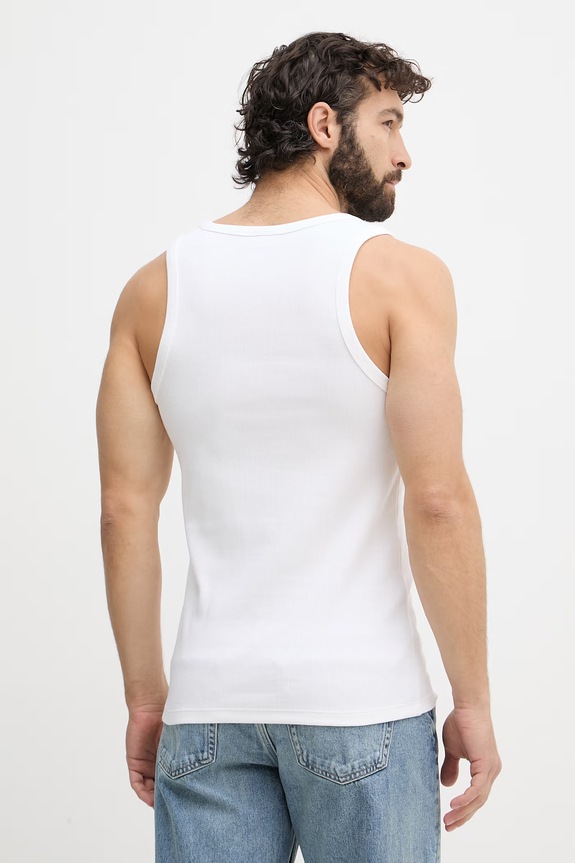 Îmbrăcăminte Calvin Klein Jeans top pentru bărbați, cu bumbac LV04RF272G alb