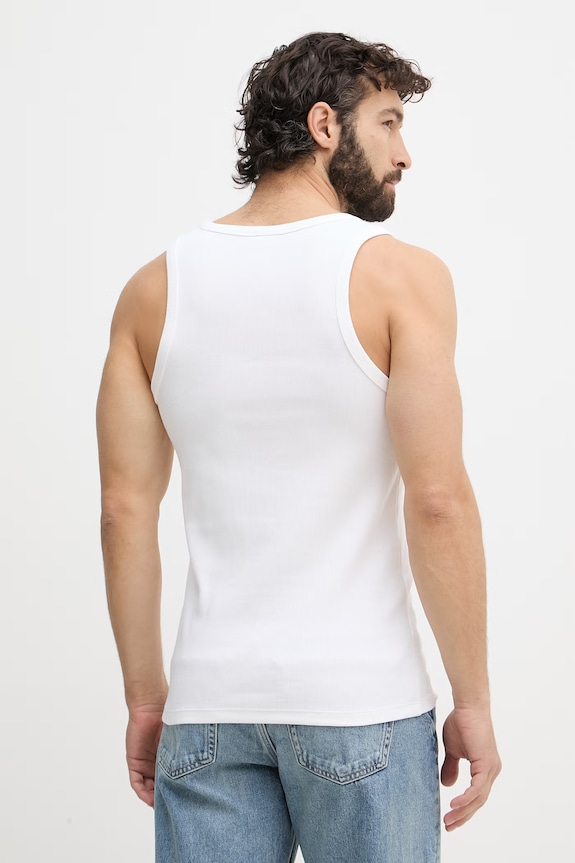 Îmbrăcăminte Calvin Klein Jeans top pentru bărbați, cu bumbac LV04RF272G alb