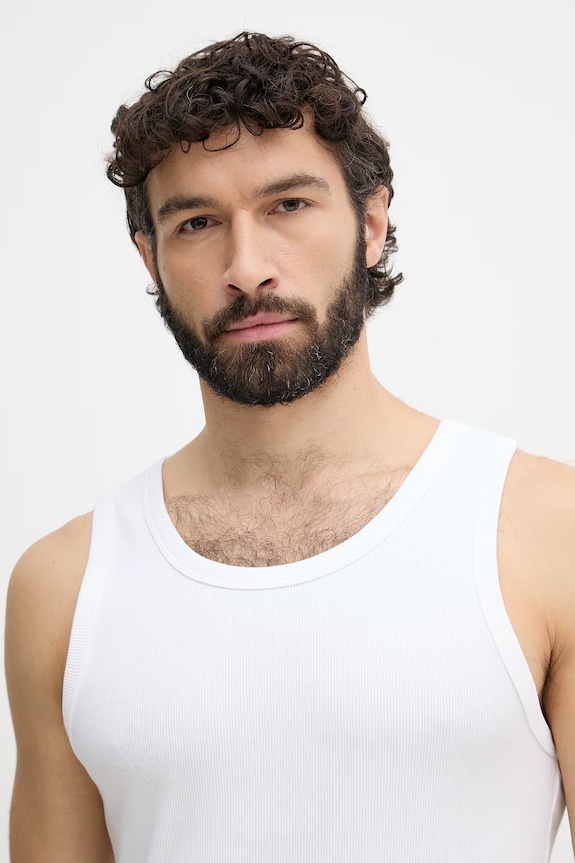 Calvin Klein Jeans top pentru bărbați, cu bumbac alb LV04RF272G
