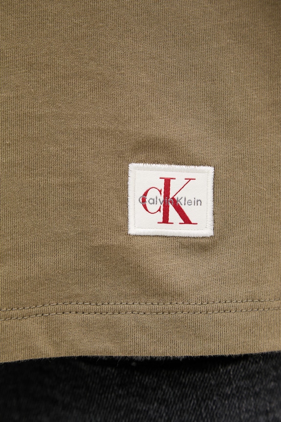 Calvin Klein Jeans top bărbați din bumbac LV04RF273G verde