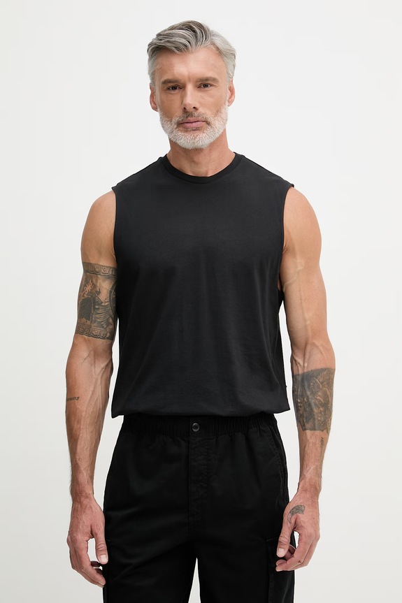 Calvin Klein Jeans top pánsky bavlnený čierna LV04RF273G