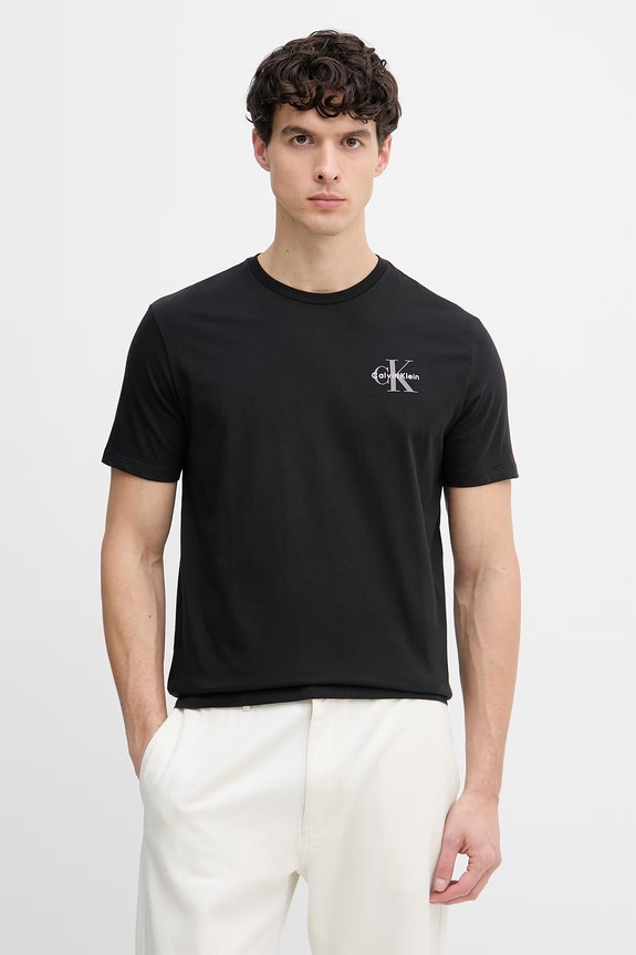 Calvin Klein Jeans tricou pentru bărbați, din bumbac negru LV04RF278G