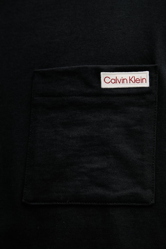 Calvin Klein Jeans majica za muškarce od pamuka LV04RF280G crna