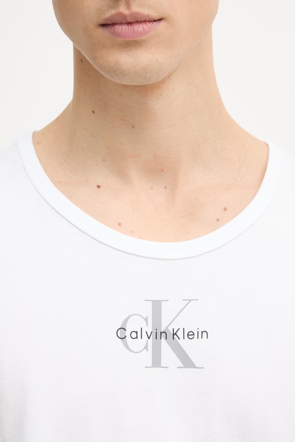 Calvin Klein Jeans maiou pentru bărbați, din bumbac LV04RF850G alb