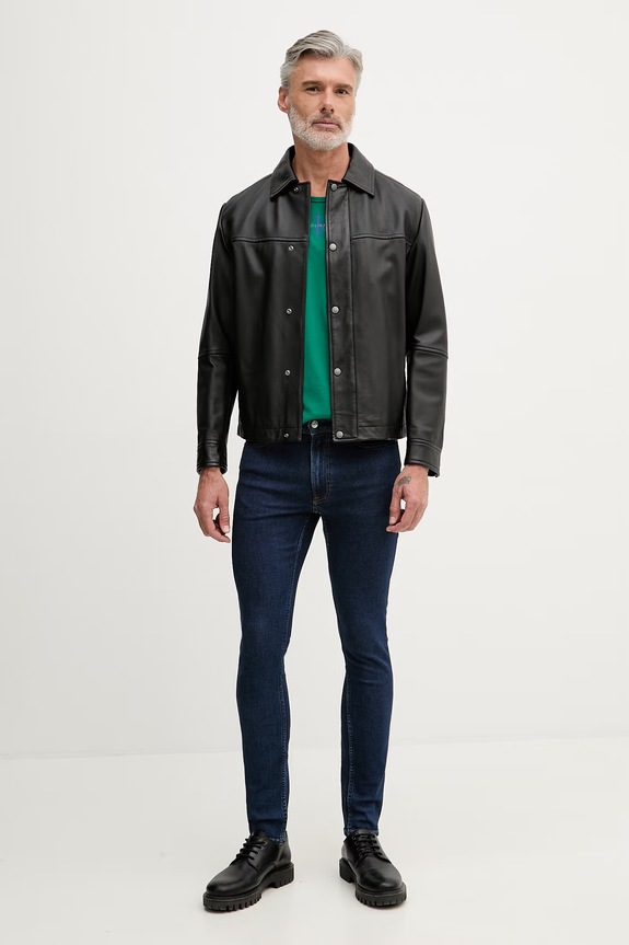 Calvin Klein Jeans tielko pánske bavlnené LV04RF850G zelená SS26