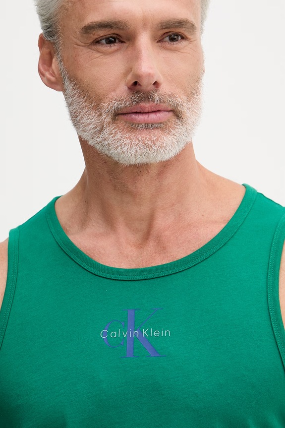 Calvin Klein Jeans tielko pánske bavlnené zelená LV04RF850G