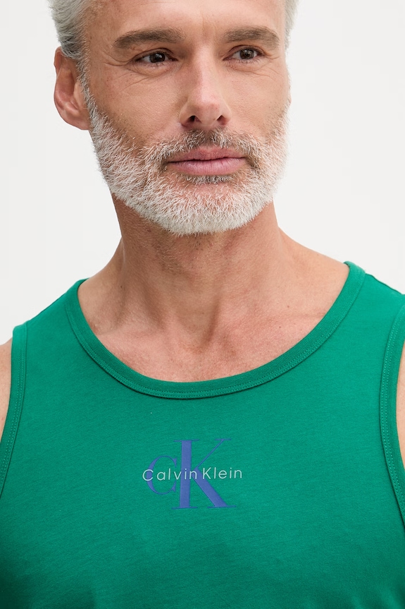 Calvin Klein Jeans tielko pánske bavlnené zelená LV04RF850G