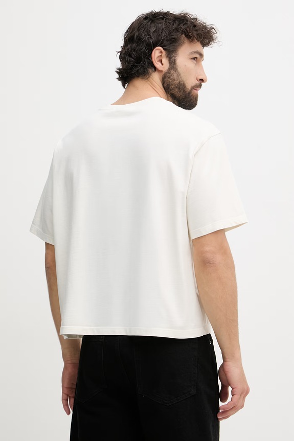 Ruházat Calvin Klein Jeans t-shirt férfi pamut LV04RC249G bézs