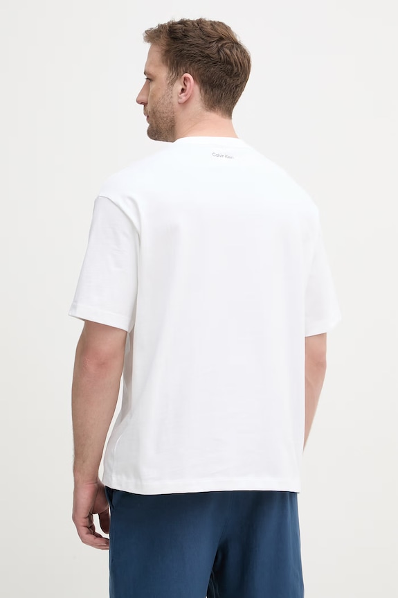 Oblečenie Calvin Klein Jeans tričko pánske bavlnené LV04RE827G biela