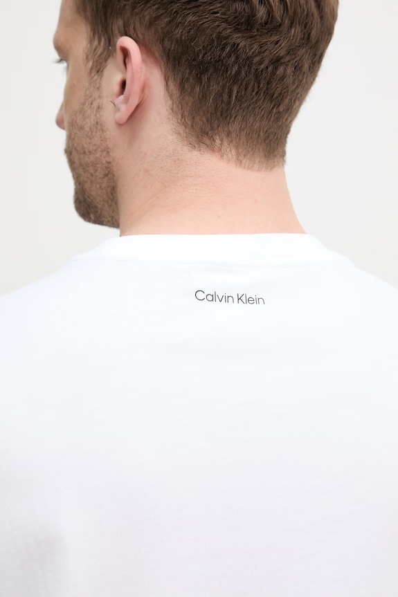 Calvin Klein Jeans tričko pánske bavlnené LV04RE827G biela
