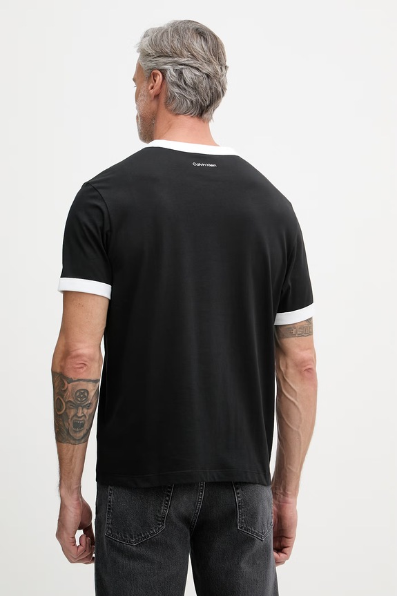 Oblečenie Calvin Klein Jeans tričko pánske bavlnené LV04RF821G čierna