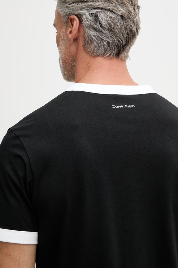 Calvin Klein Jeans tričko pánske bavlnené LV04RF821G čierna