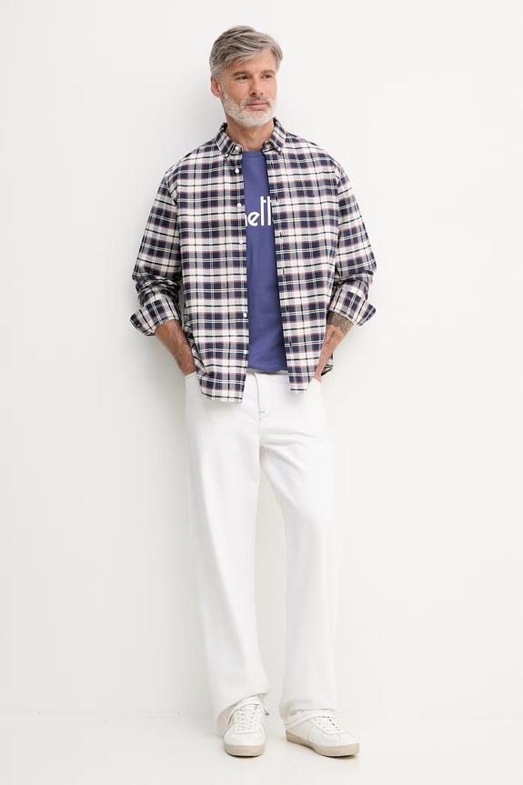 United Colors of Benetton T-shirt Ανδρικό Βαμβακερός 39VFU1096 σκούρο μπλε SS26