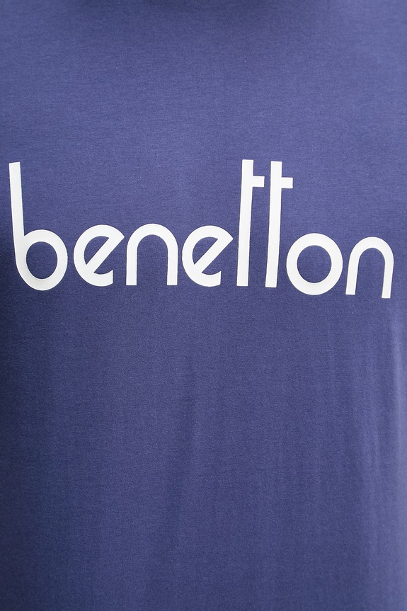 United Colors of Benetton T-shirt Ανδρικό Βαμβακερός 39VFU1096 σκούρο μπλε