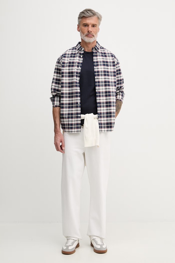 United Colors of Benetton T-shirt Ανδρικό βαμβακερό 39VFU1096 σκούρο μπλε SS26