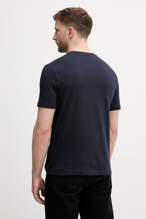 Îmbrăcăminte United Colors of Benetton tricou pentru bărbați, din bumbac 3H3WU10BJ bleumarin