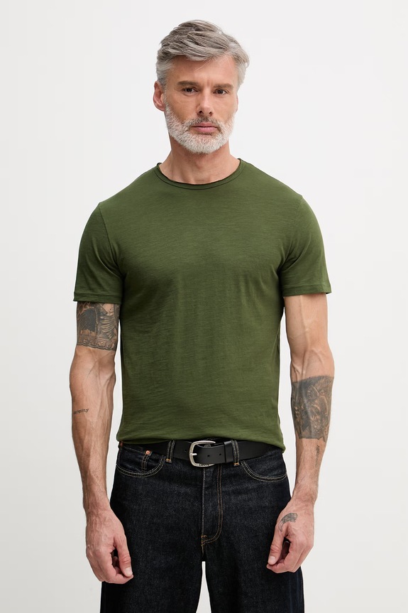 United Colors of Benetton футболка чоловіча бавовняна зелений 3N78U10C2