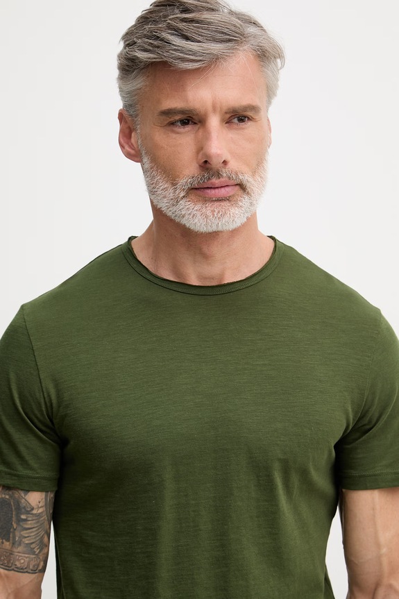 United Colors of Benetton футболка чоловіча бавовняна зелений 3N78U10C2