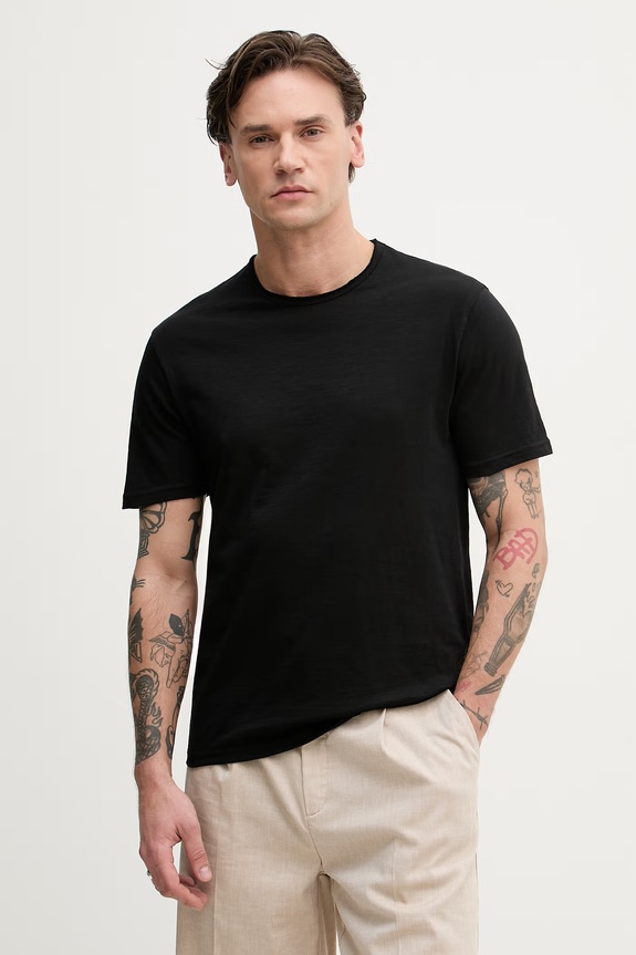 United Colors of Benetton футболка чоловіча бавовняна чорний 3N78U10C2