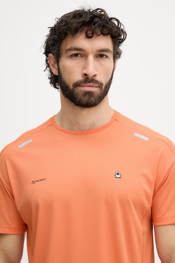 United Colors of Benetton majica za muškarce narančasta 3PIEU10BS