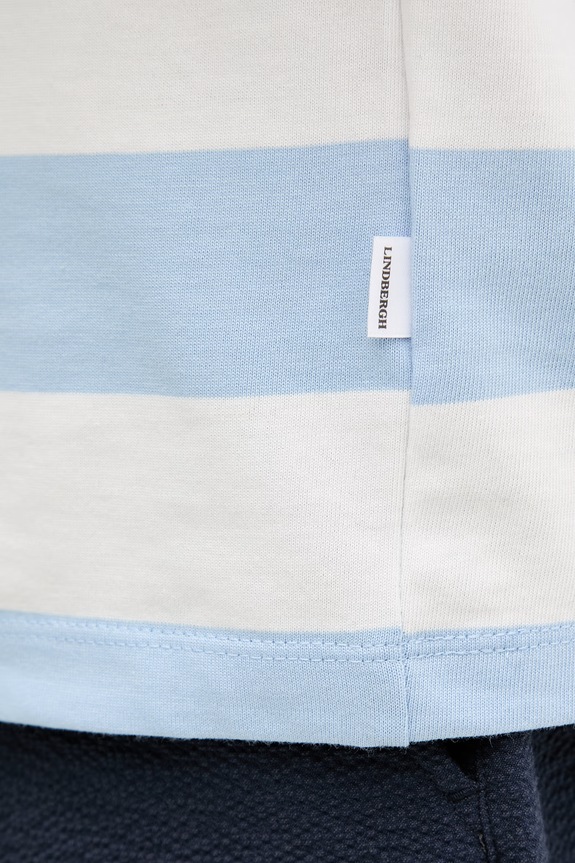 Lindbergh t-shirt bawełniany 30.400146 niebieski