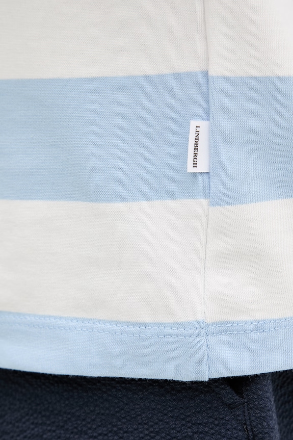 Lindbergh t-shirt bawełniany 30.400146 niebieski