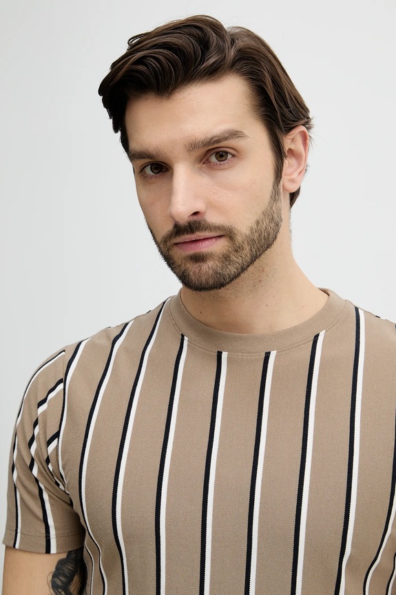 Lindbergh tricou din bumbac bej 30.400259