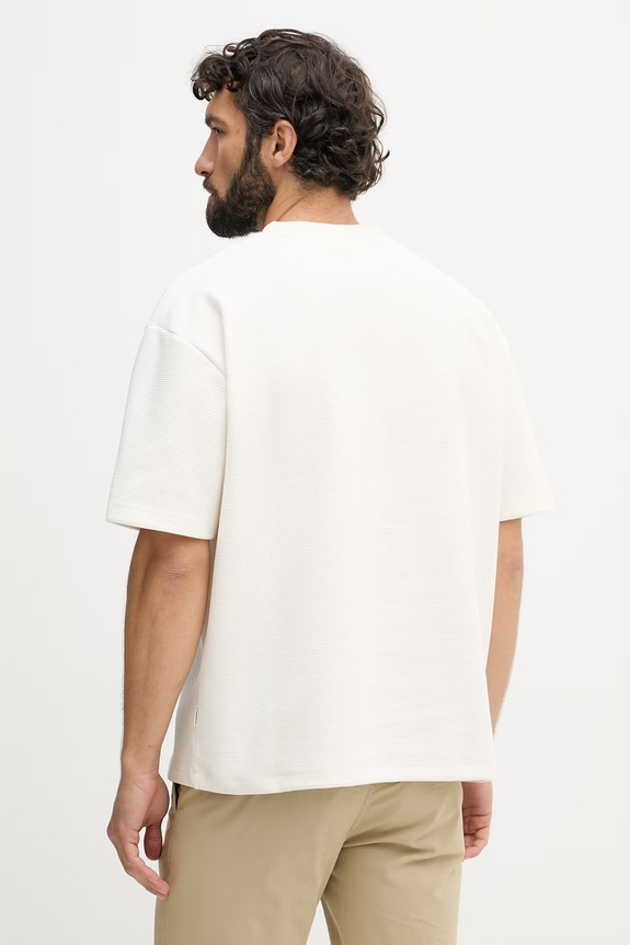 Odzież Lindbergh T-shirt męski 30.400269 beżowy
