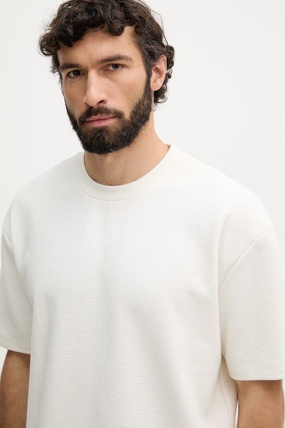 Lindbergh T-shirt męski beżowy 30.400269
