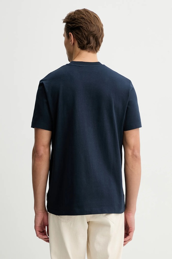Îmbrăcăminte Marc O'Polo tricou din bumbac 5000008133 bleumarin