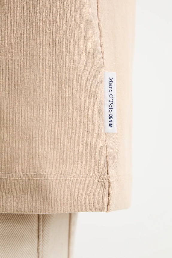 Marc O'Polo t-shirt bawełniany 5000009647 beżowy