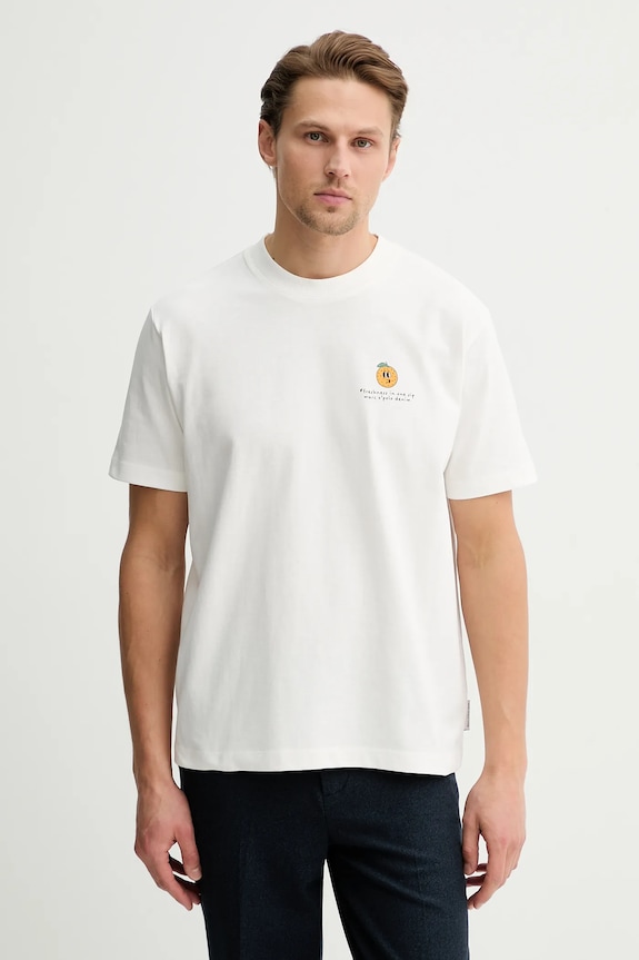 Îmbrăcăminte Marc O'Polo tricou din bumbac 5000010968 bej