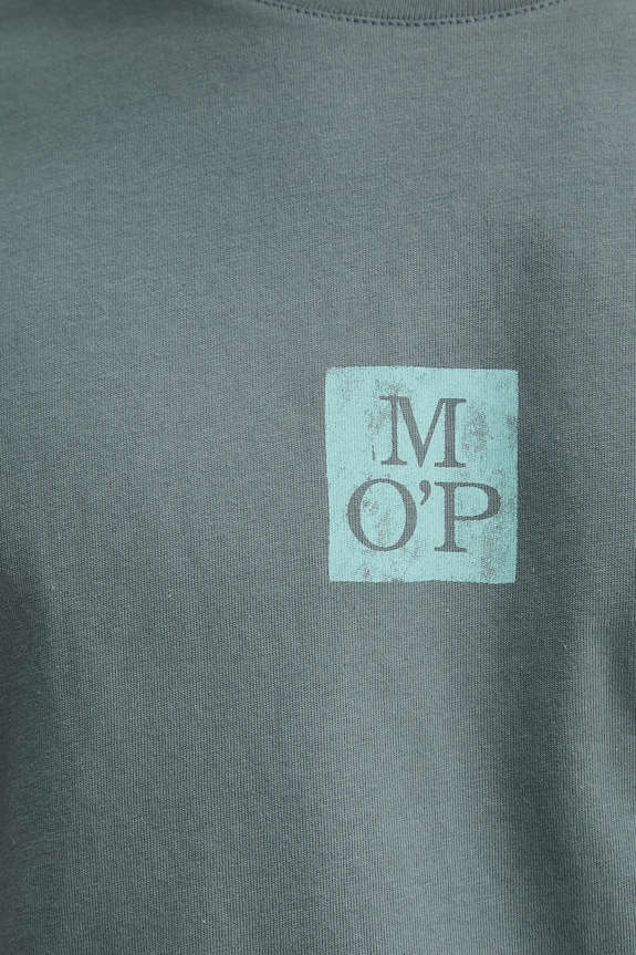 Βαμβακερό μπλουζάκι Marc O'Polo 5000012682 πράσινο