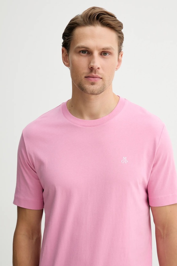 Βαμβακερό μπλουζάκι Marc O'Polo ροζ 5000012685