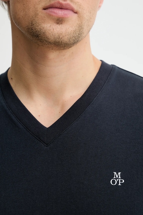 Marc O'Polo t-shirt bawełniany 5000012686 granatowy