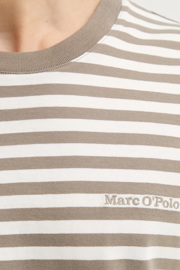 Βαμβακερό μπλουζάκι Marc O'Polo 5000012687 λευκό