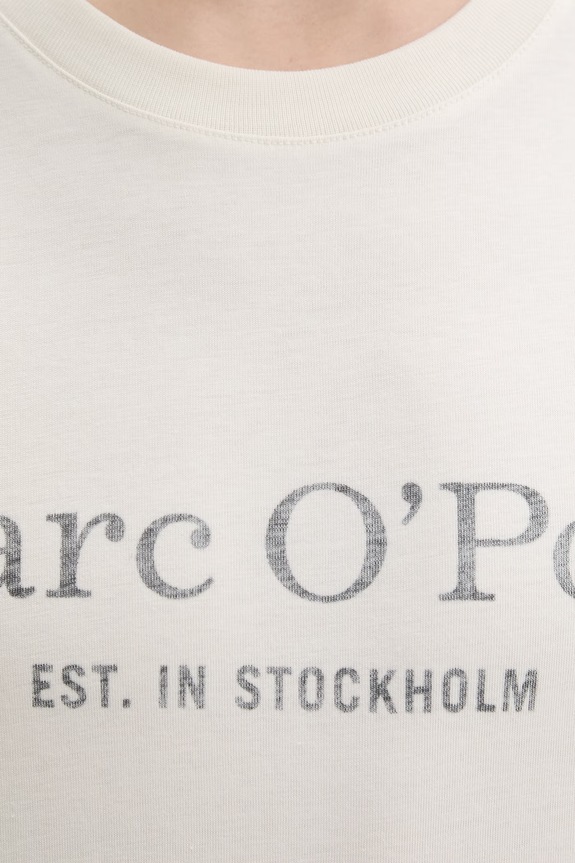 Marc O'Polo T-shirt męski bawełniany 5000012688 beżowy