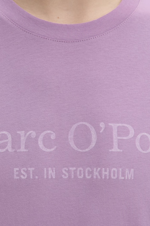 Marc O'Polo T-shirt męski bawełniany 5000012688 fioletowy