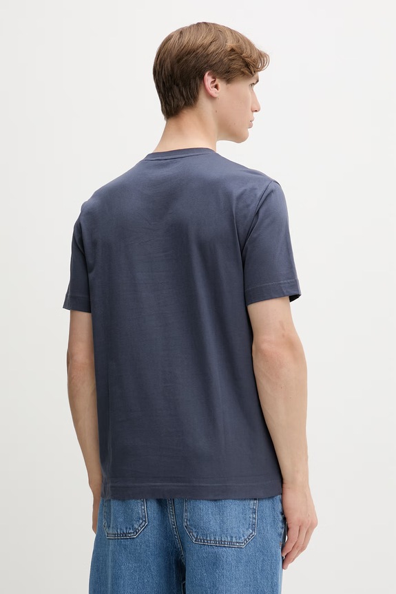 Odzież Marc O'Polo T-shirt męski bawełniany 5000012688 granatowy